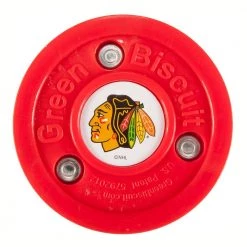 Green Biscuit NHL Team Logo Puck -Franklin Sales Shop green biscuit nhl team logo puck chicago blackhawks chicago blackhawks red