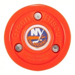 Green Biscuit NHL Team Logo Puck -Franklin Sales Shop green biscuit nhl team logo puck new york islanders